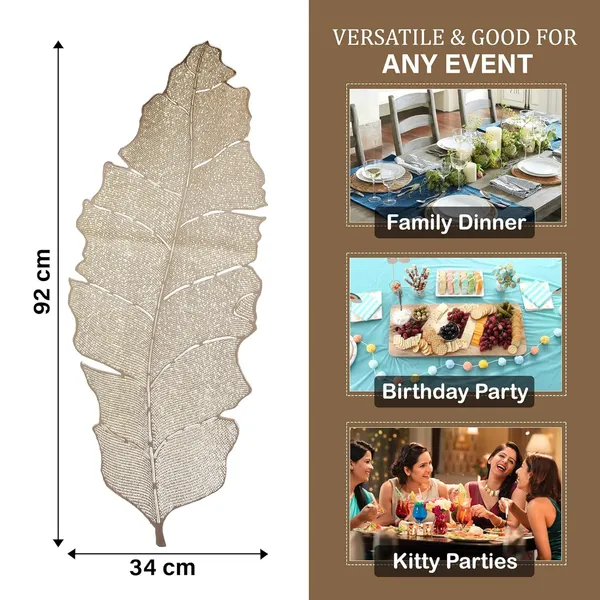 Gold_Leather_Table_Runner_For_Dining,Tv_Unit,Centre_Table