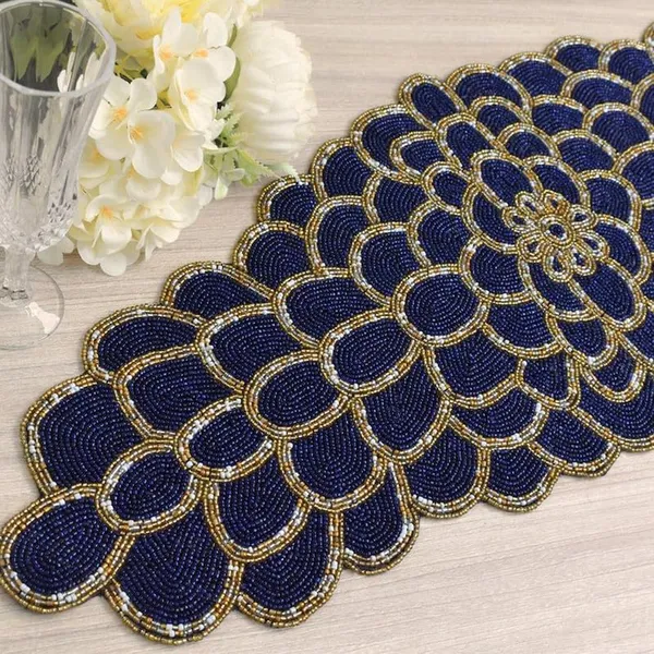 Dark_Blue_And_Gold_Made_For_You_Premium_Handcrafted_Glass_Beaded_Table_Runner_For_Dining,Tv_Unit,Centre_Table