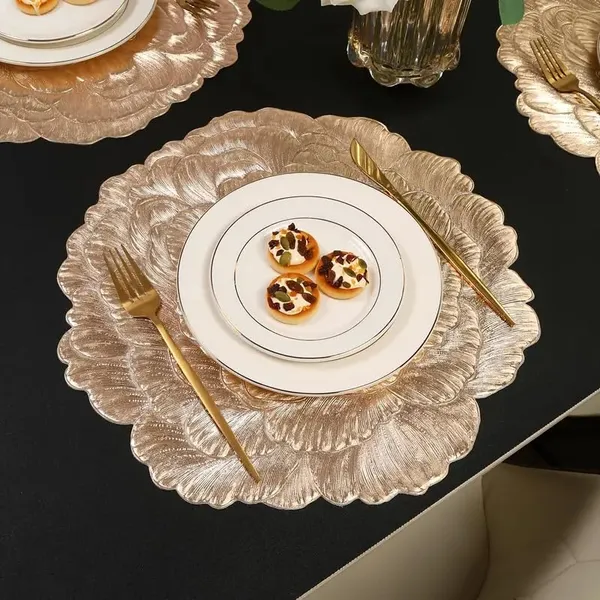Gold_Polyvinyl_Chloride_Dakshya_Industries_Heat_Resistant_Round_Table_Placemat_For_Dining,Tv_Unit,Centre_Table