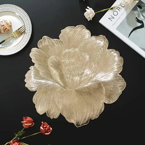 Gold_Plastic_Coffee_Table_Round_Placemat_For_Dining,Tv_Unit,Centre_Table