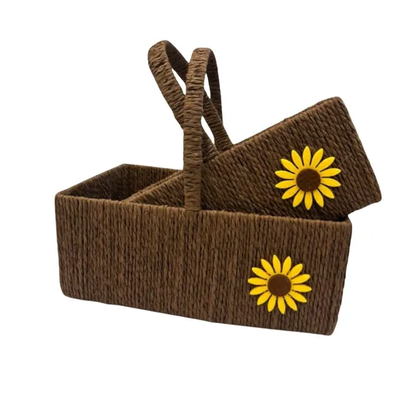 Brown_Hand_Woven_Natural_Fiber_Rope_Storage_Organiser_Basket_Set_With_Handles_For_Bathroom,Kitchen