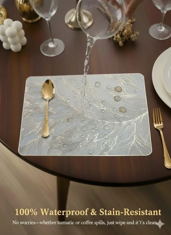 Golden_Polyvinyl_Chloride_Rectangle_Table_Placemat_For_Dining_Table_&_Kitchen_Decor