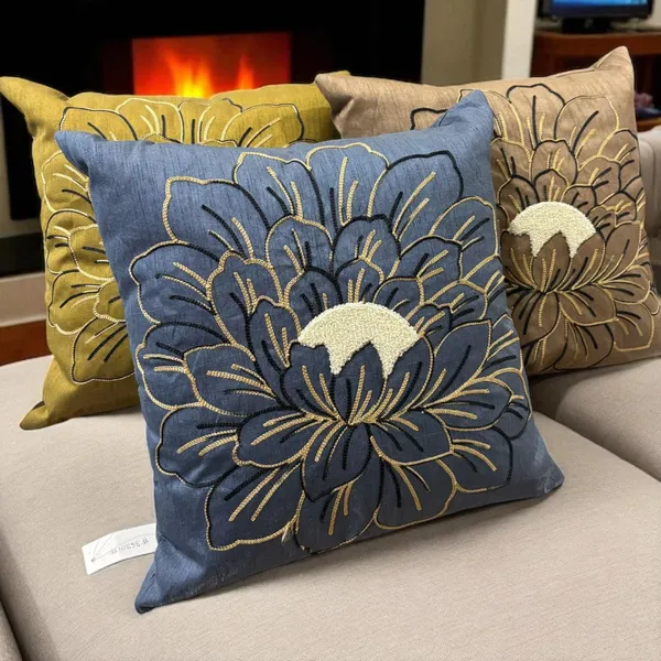 Blue_Embroidered_Design_Linen_Cushion_Cover_For_Sofa