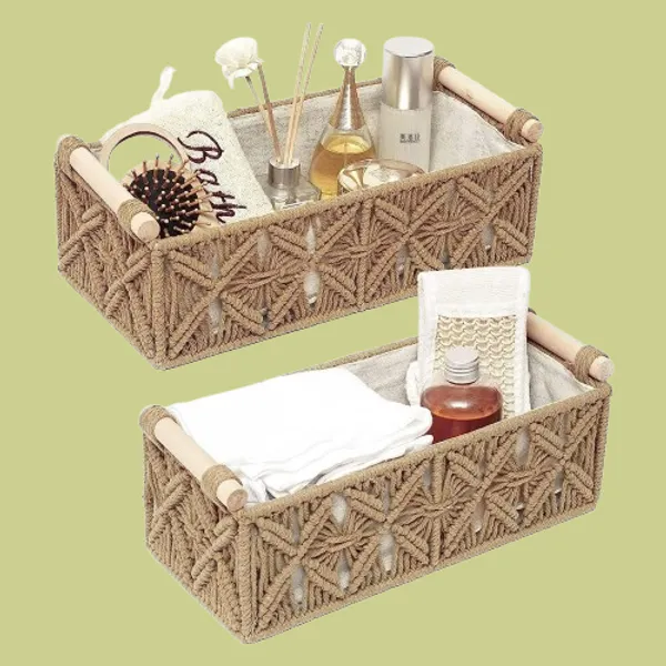 Beige_Katahira_Macrame_Wood_Rectangular_Storage_Basket_Organiser_With_Wooden_Handles_For_Bathroom,Kitchen