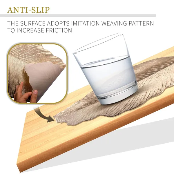Kuber_Industries_Soft_Leather_Dining_Table_Mat_Set_of_6_|_Non-Slip_Heat_Resistant_Placemats_for_Kitchen_|_Decorative_Centre_Table,_Dinner_Plate_and_Bed_Side_Mat_|_Emboss_Leaf_-_Golden
