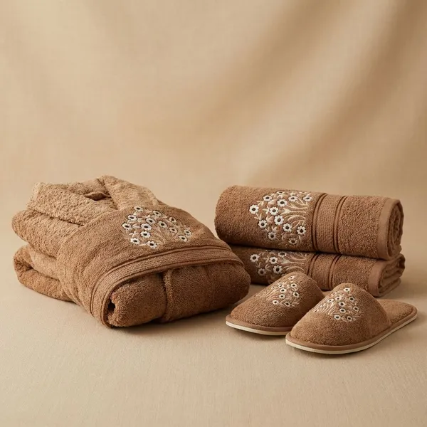 Coffee_Terry_Cotton_Embroidery_Design_With_King_And_Queen_Bathrobe_For_Bathroom