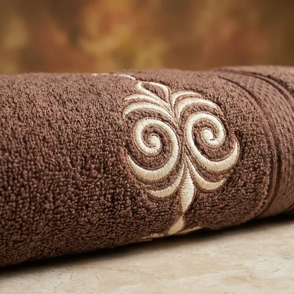 Brown_Terry_Cotton_Embroidery_Design_With_King_And_Queen_Bathrobe_For_Bathroom