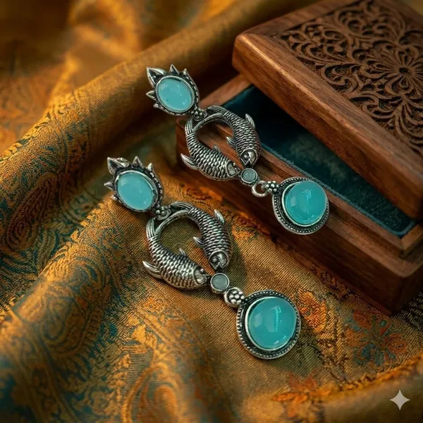 Sky_Blue_Premium_Alloy_Earrings_For_Women