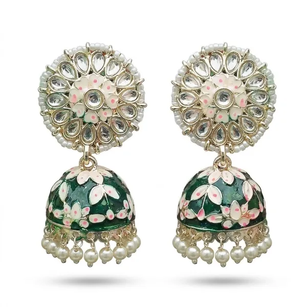 Green_Premium_Alloy_Earrings_For_Women