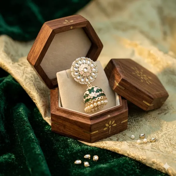 Green_Premium_Alloy_Earrings_For_Women