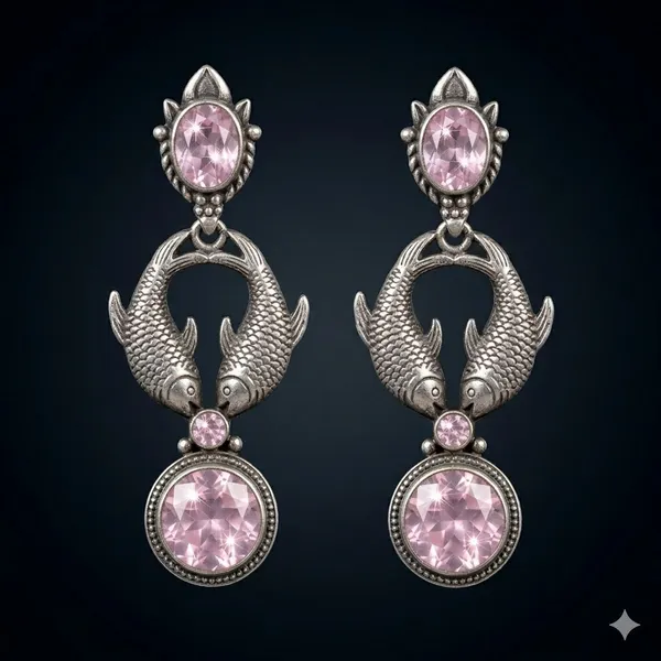Pink_Premium_Alloy_Earrings_For_Women