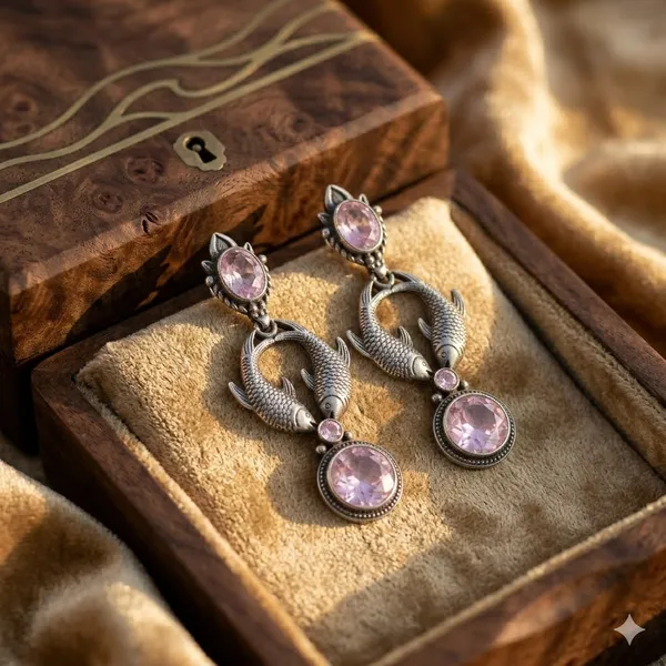 Pink_Premium_Alloy_Earrings_For_Women