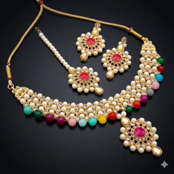 Multicolor_Premium_Alloy_Necklace_Sets_For_Women