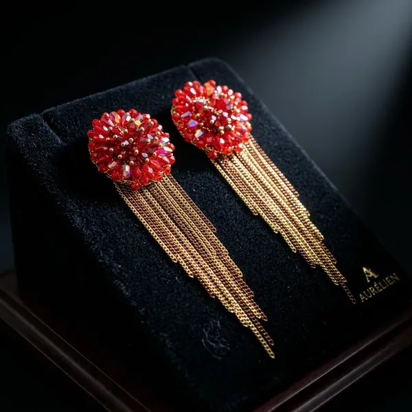Red_Premium_Alloy_Earrings_For_Women