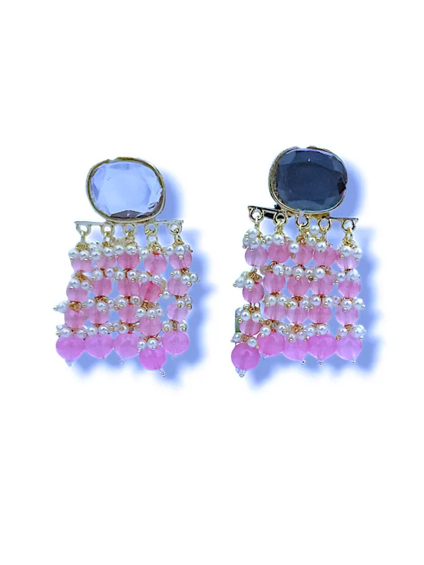 Dark_Pink_Premium_Alloy_Earrings_For_Women