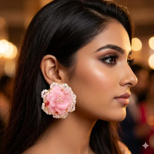 Pink_Premium_Alloy_Earrings_For_Women