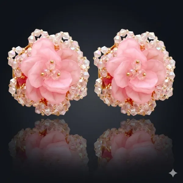 Pink_Premium_Alloy_Earrings_For_Women