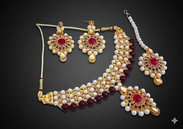 Maroon_Premium_Alloy_Necklace_Sets_For_Women