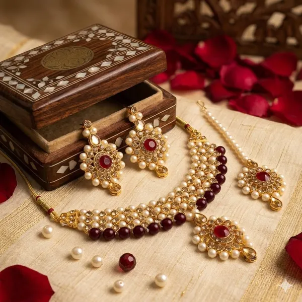 Maroon_Premium_Alloy_Necklace_Sets_For_Women