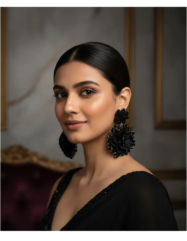 Black_Premium_Alloy_Earrings_For_Women