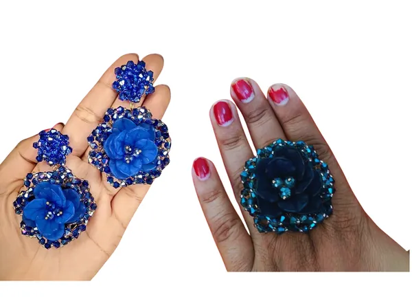 Blue_Premium_Alloy_Earrings_For_Women