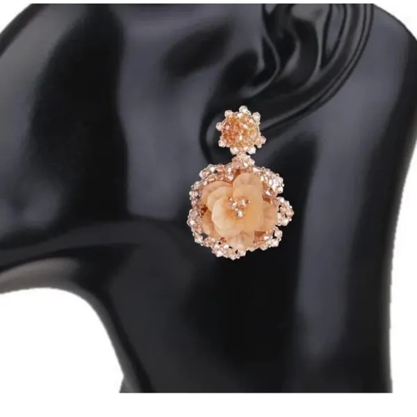Golden_Pink_Premium_Alloy_Earrings_For_Women
