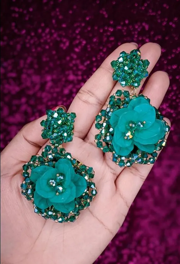 Green_Premium_Alloy_Earrings_For_Women