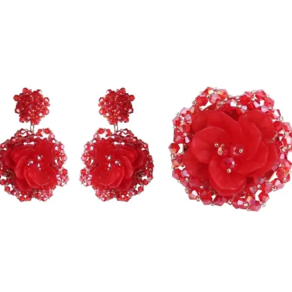 Red_Premium_Alloy_Earrings_For_Women