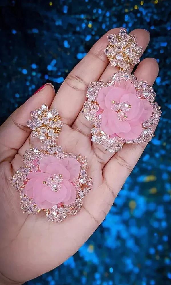 Pink_Premium_Alloy_Earrings_For_Women