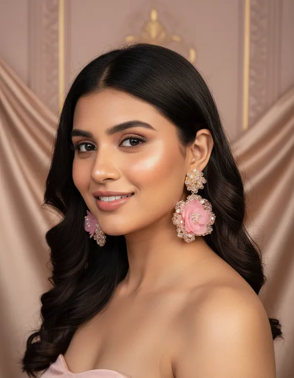 Pink_Premium_Alloy_Earrings_For_Women
