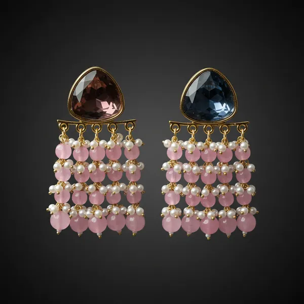 Dark_Pink_Premium_Alloy_Earrings_For_Women