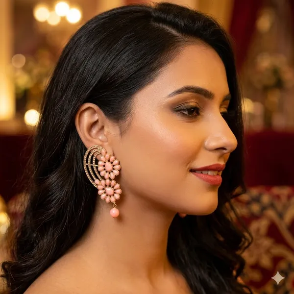 Pink_Premium_Alloy_Earrings_For_Women