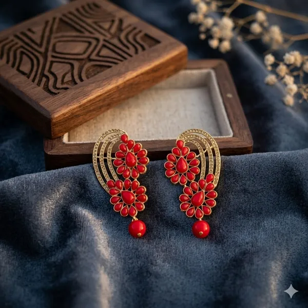 Red_And_Gold_Premium_Alloy_Earrings_For_Women