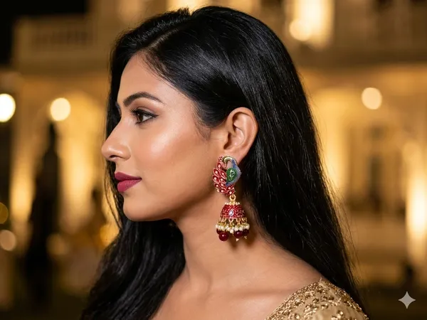 Maroon_Premium_Alloy_Earrings_For_Women