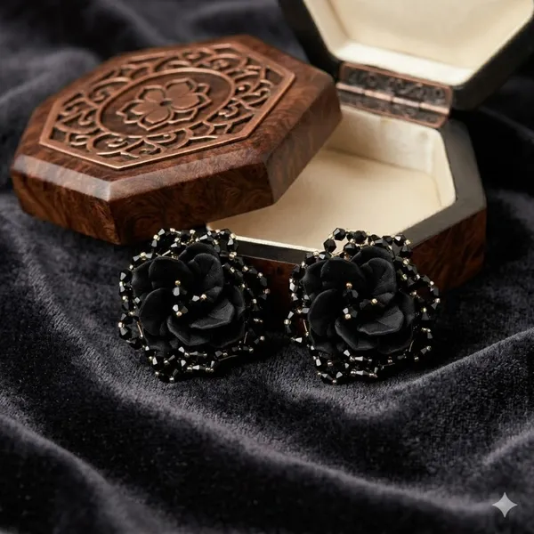 Black_Premium_Alloy_Earrings_For_Women