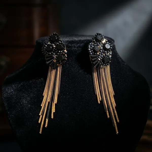 Black_Premium_Alloy_Earrings_For_Women