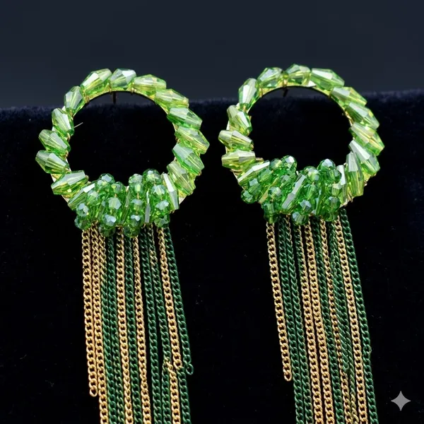 Green_Premium_Alloy_Earrings_For_Women