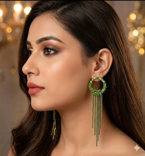 Green_Premium_Alloy_Earrings_For_Women