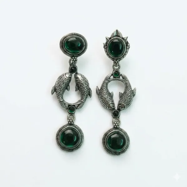 Green_Premium_Alloy_Earrings_For_Women