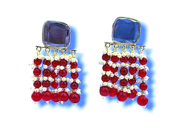 Maroon_Premium_Alloy_Earrings_For_Women