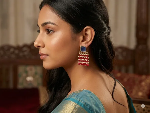 Maroon_Premium_Alloy_Earrings_For_Women