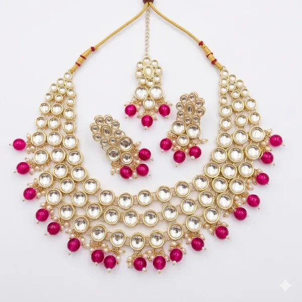 Red_Premium_Alloy_Necklace_Sets_For_Women
