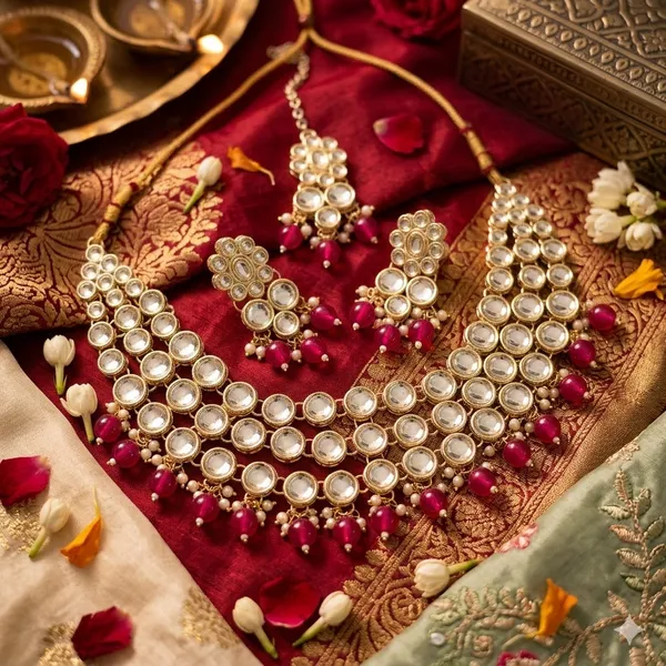 Red_Premium_Alloy_Necklace_Sets_For_Women