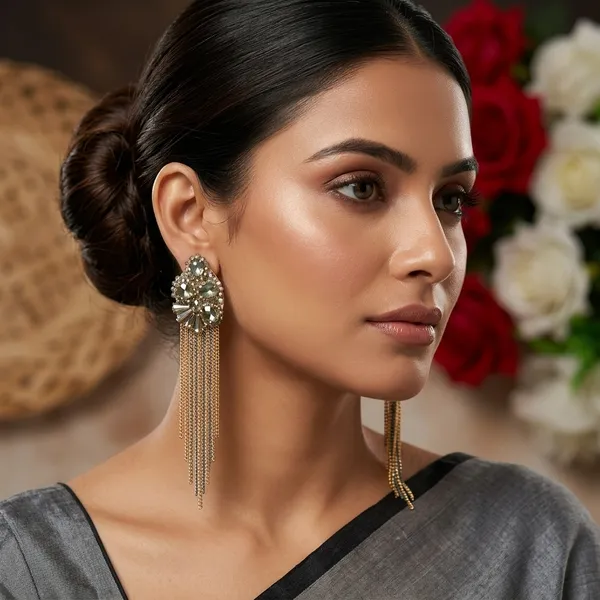 Grey_Premium_Alloy_Earrings_For_Women