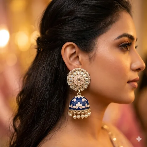 Blue_Premium_Alloy_Earrings_For_Women