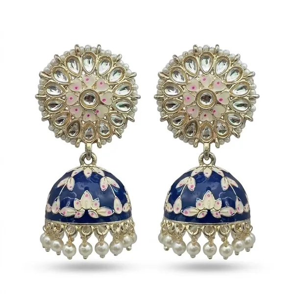Blue_Premium_Alloy_Earrings_For_Women