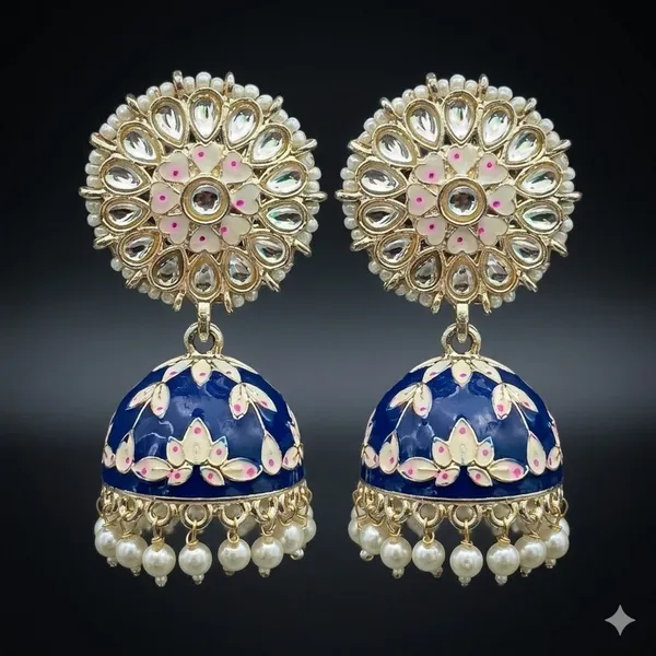 Blue_Premium_Alloy_Earrings_For_Women