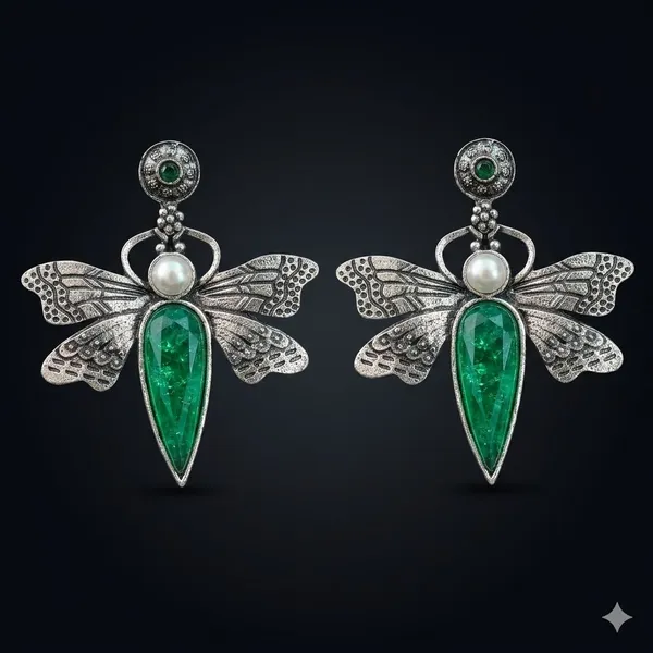 Green_Premium_Alloy_Earrings_For_Women