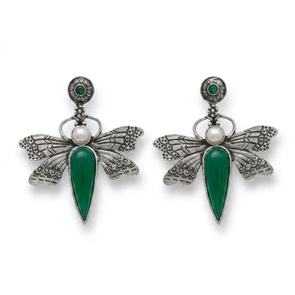 Green_Premium_Alloy_Earrings_For_Women