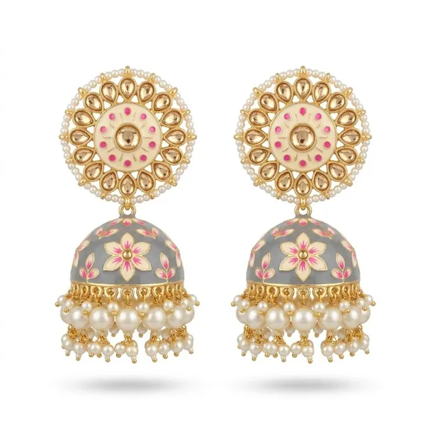Grey_Premium_Alloy_Earrings_For_Women